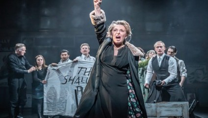 Tracy-Ann Oberman as Shylock in the Shakespearian classic