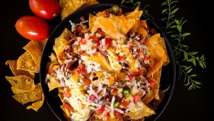 bowl of tacos and guacomole