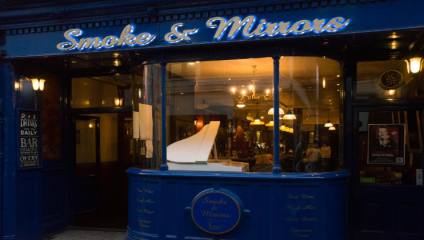 Smoke & Mirrors is a classic traditional pub with an intriguing name in Bristol for the best Comedy