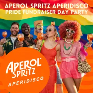 Aperol Spritz Aperidisco  Pride Fundraiser Day Party