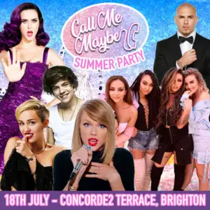 Call Me Maybe 2010s Summer Terrace Party Brighton