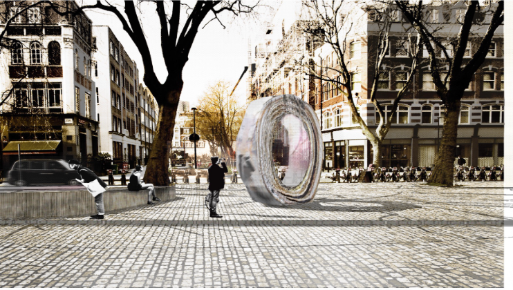 Anya Gallaccio AIDS memorial concept design