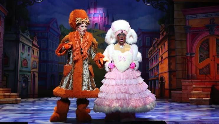 The Ugly Step Sisters in the Cinderella pantomime at the Bristol Hippodrome