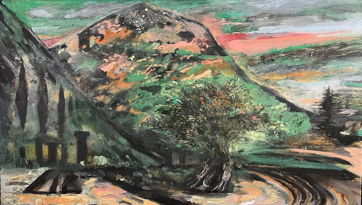 Delphi, oil on canvas 2026 Dan Llywelyn Hall