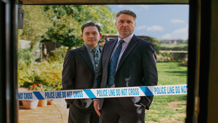 James Bradwell (Sergeant Troy) & Daniel Casey (Inspector Barnaby) credit Mann Bros.