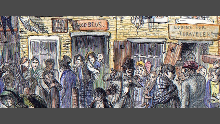 Image: From an original illustration ‘A Court for King Cholera’. Adapted artwork by Jane Palm-Gold under Creative Commons licence