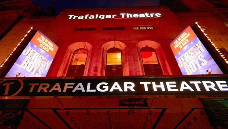The front of the Trafalgar Theatre, London.