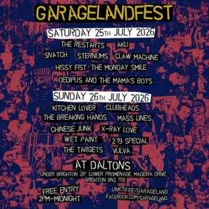 Garagelandfest  A Two Day Free Festival Of Punk Garage Rock And Hardcore At Daltons Brighton