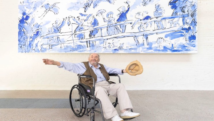 A Bridge to the Past (2026) Quentin Blake new mural
