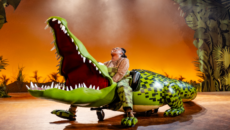 Roald Dahl's THE ENORMOUS CROCODILE THE MUSICAL. Taya Ming (The Enormous Crocodile). Photo by Danny Kaan