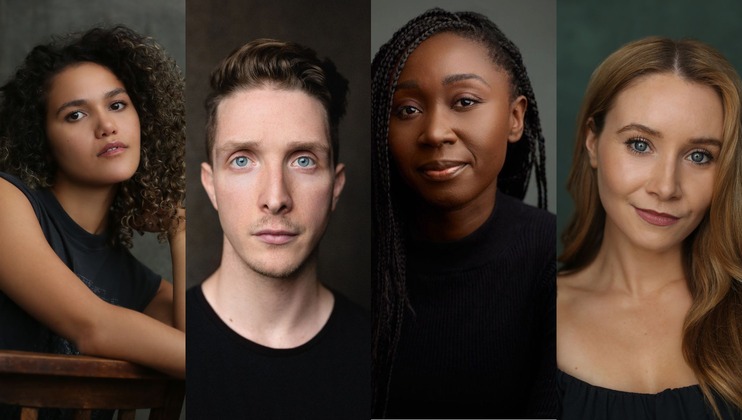 Emma McDonald, Christopher York, Valerie Antwi and Una Byrne - cast for Foreverland