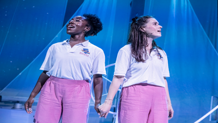maiden Voyage - Naomi Alade (Jo Gooding) and Chelsea Halfpenny (Tracy) - credit Pamela Raith ProductionImage