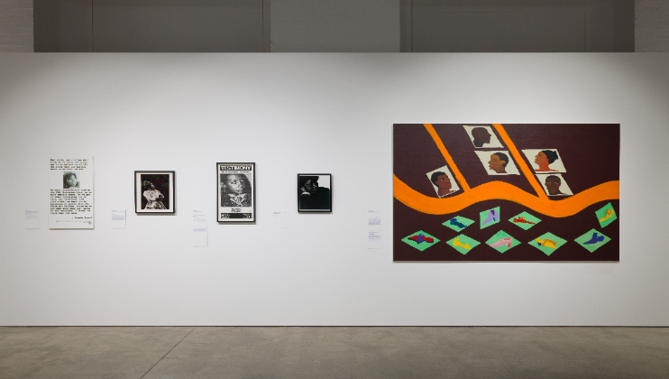 Installation image Connecting Thin Black Lines 1985 – 2025 at the ICA - Photography by Rob Harris