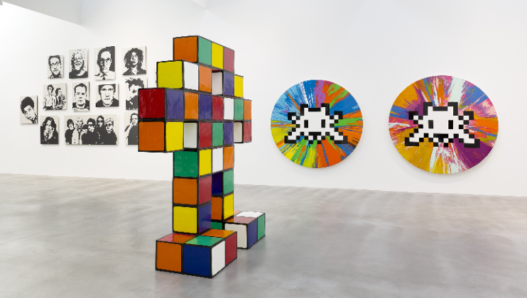 Installation view of Triple Trouble at Newport Street Gallery, London, Photographed by Prudence Cuming Associates Ltd. Artworks © the artists
