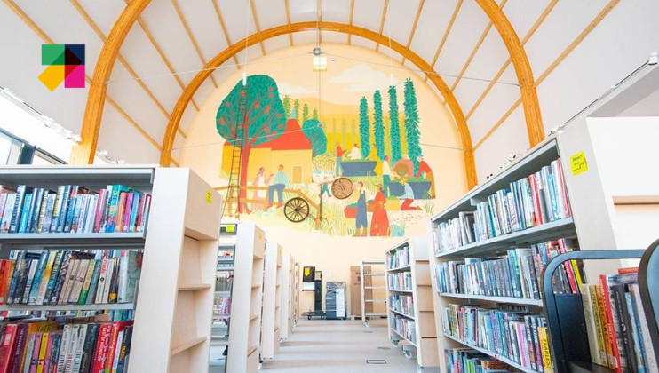 Photo of the library at The Amelia, Tunbridge Wells